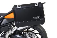 Hliníkové kufry TRAX ION sada 37 l a 45 l, stříbrné, BMW F800 R (09-) / F800GT (12-16)
